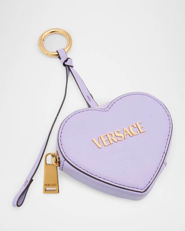 Heart Coin Leather Charm